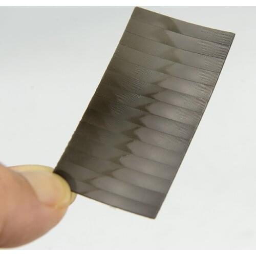 55x28.8mm Rectngle Black Optical HDPE Infrared Fresnel Lens PIR Sensing Distance 12m Focal Length 25mm