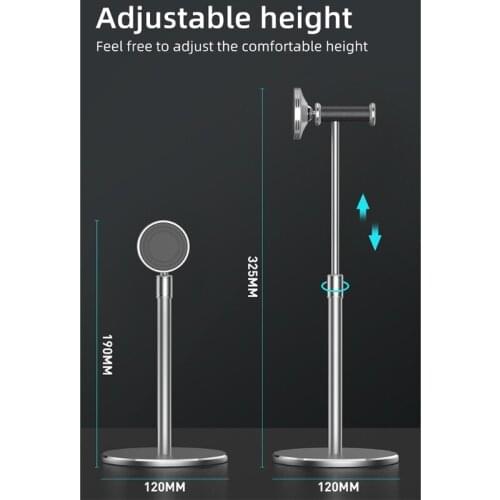Metal Liftable Magnetic Phone Stand Foldable Tablet Holder Adjustable Bracket