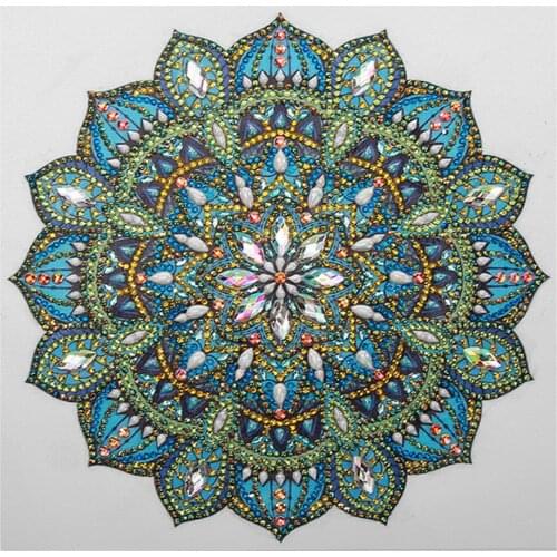 Mandala Flower DIY Cross Stitch Embroidery 11CT Kits Needlework Craft Set Printed Canvas Cotton Thread Home Decoration Sell