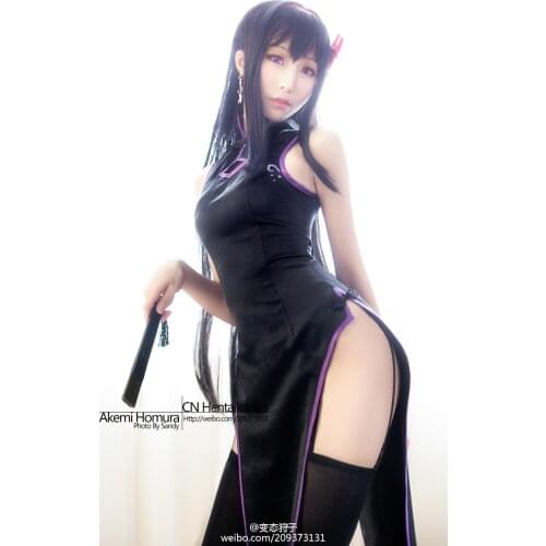 New Anime Puella Magi Madoka Magica Cosplay Kaname Madoka Akemi Homura Costume Cheongsam Dress Custom Made