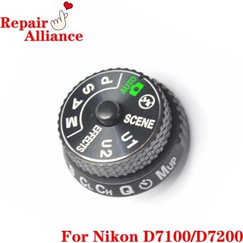 Original Top Cover Mode Dial Wheel Base Seat Button Replacement Repair Parts For Nikon D7100 D7200 SLR