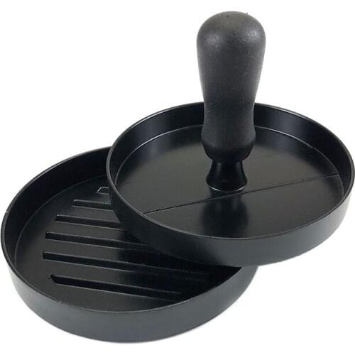 Burger Press, Non-Stick Hamburger Press Patty Maker Mold Meat Cheese Halal Nut Veg Veggie Burger Maker for BBQ Barbecue