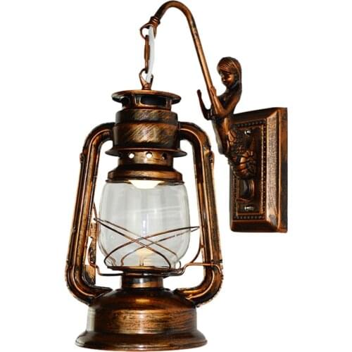 Industrial Retro Wall Lamp 110-240v 60WMetal LED Adjustable Corridor Balcony Light for Indoor Fixtures E27/E26 bulb not include