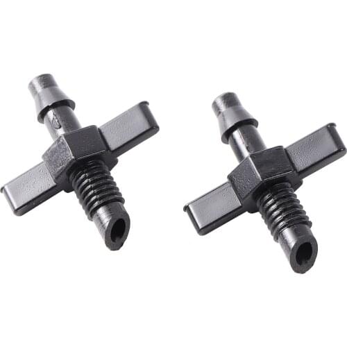1/4" Barb to 6mm Thread Straight Connector Garden Irrigation Tube Hose Fittings PVC Pipe Watering Connection Accessories 20Pcs