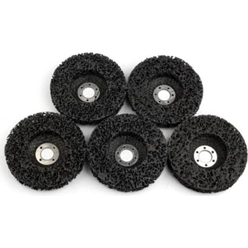 SHGO HOT-5Pcs Abrasive Tools 115Mm Strip Wheels Paint Rust Removal Clean Angle Grinder Discs Tools For Angle Grinder