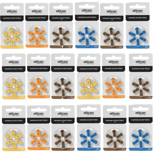 Expiry Date 2023 60 PCS Oticon Hearing Aid Battery 6 Piece Number 13 10 312 675 Total 10x6 = 60 pieces