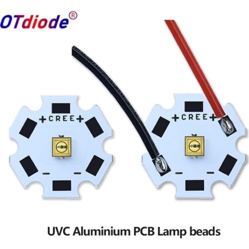 5-10pcs UVC LED Lamp Beads for UV Disinfection Equipment 265nm 275nm 285nm SMD Chip LED Deep Violet Ultraviolet Lights UVA+UVC