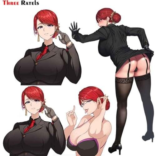 Three Ratels F676 Hongryeon Last Origin Bosom Funny Plentiful Full Chest Girl Sticker For Laptop Mobile Phone Auto Decal