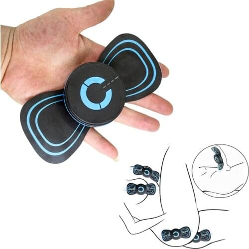 Mini Electric Patch Body Massager Convenient Intelligent Massage Stickers Electro Shock Pads Breast Stimulation Medical Sex Toys