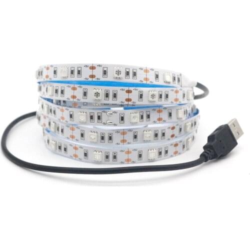 USB 5V 5050 UV Ultraviole lamp purple Strip lights 395-405nm Black light Fluorescent CFL Lure light Violet Decoration blacklight