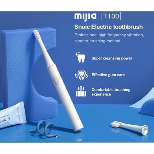 Mijia T100 Sonic Electric Toothbrush Adult Ultrasonic Automatic USB Rechargeable Waterproof Tooth Brush Xiaomi Original