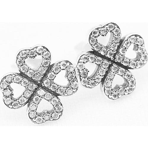 Plant Flower Silver charm Earrings S925 Sterling Silver Ear Studs Hoop Earrings For Women Silver Drop Earring Jewelry Girl Gift