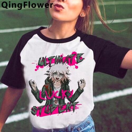 Hot Japanese Anime Ouma Kokichi T Shirt Women Cartoon Danganronpa V3 T-shirt Ouma Kokichi Graphic Tees Unisex Tops Tshirt Female