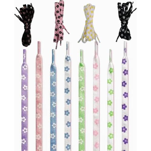 21 style 1970s Cherry Blossom Pink AF1 Shoelace High-Cut Low-Cut Original Female Flower Lace Decorative Buckle Female Shoelace