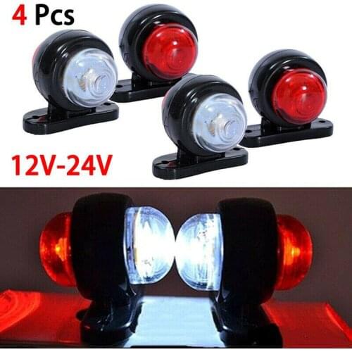 12-24V Trailer Car Side Marker Outline Led Light Grille Strobe Lights Red Lamp