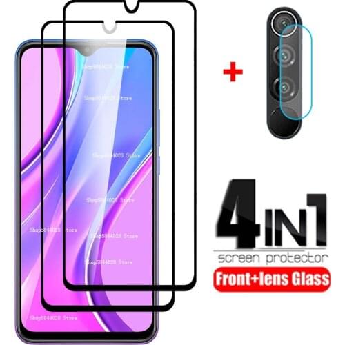4 in 1 protective glass redmi 9 camera lens protector For xiaomi redmi 9 redmi9 xiomi xaomi redmy 9 tempered glass film 6.53