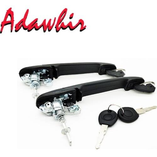 6N0837207C/D 2PCS FRONT LEFT RIGHT DOOR HANDLE WITH 2 SAME KEYS FOR POLO 6N 6N1 6N2 SHARAN SEAT ALHAMBRA GALAXY