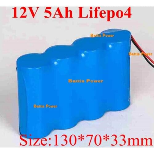 LifePo4 12V 5000mah Battery 12.6V IFR 32650 5000mah Bateria for RC Toys Miner Light LED Lamp Charging Fan Automatic Sunshade