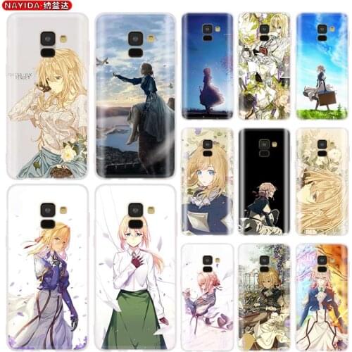 Phone Case for Samsung galaxy A21 A31 A41 A51 A71 A90 A80 A70 A60 A50 A40 A30 A20 A10 S E soft silicone Cases violet evergarden