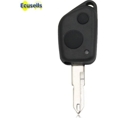FOR PEUGEOT 106 205 206 306 405 406 2 BUTTON REMOTE KEY FOB CASE SHELL UNCUT BLADE