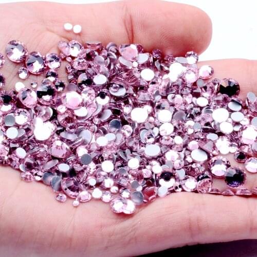 Many Colors And Mix Sizes Shiny Non Hotfix Flatback Rhinestones Nail Beads For Nails 3D Nail Art DIY Clothes Crafts Stones