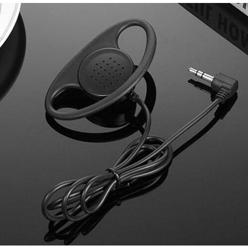Soft Rubber Earpiece Headset Anti Noise Earphone 3.5mm Earhook Headset D-type Single-listening Extraordinary Comfort Earphones