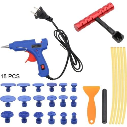 Dent Repair Kit 1 Set Paintless Dent Repair Tools With Glue Puller Tabs Removal Kits PDR Tools Car Dent Puller