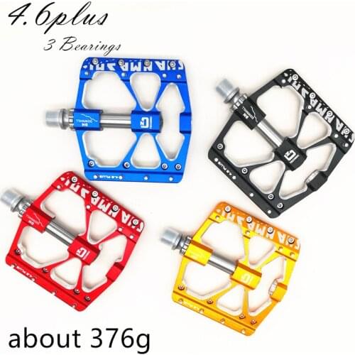 New Non-Slip Downhill MTB 3 Bearings Mountain Bike Pedals Platform Bicycle Flat Alloy Pedals 9/16" Pedals