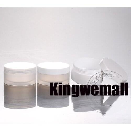Wholesale 300pcs/lot Capacity 50g 50ml Empty PP Plastic Cream Jar For Cosmetic Packaging
