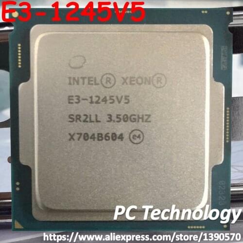 Original Intel Xeon E3-1245V5 CPU processor 3.70GHZ Quad-Core 8MB E3-1245 V5 LGA1151 14nm 80W E3 1245V5 free shipping E3 1245 V5