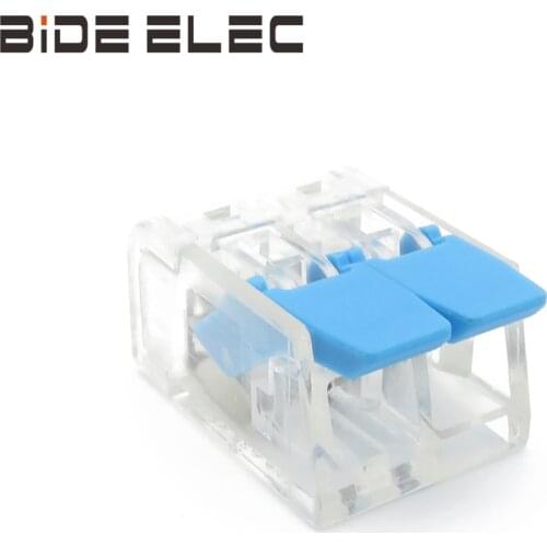 PCT-412 10Pcs Colorful Universal Wire Connector Push-in Conductor Terminal Block Fast installation With Lever AWG 28-12