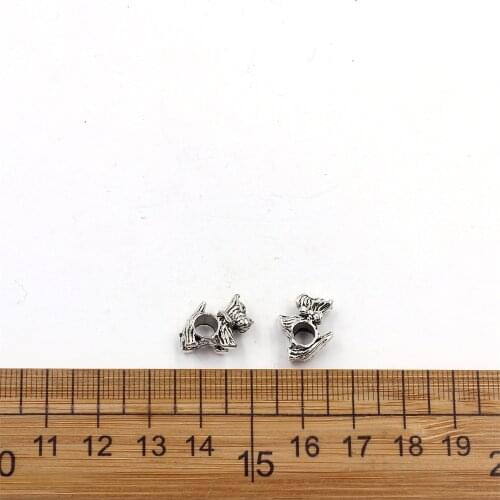 5pcs/Lot 15x11mm Charms Dog Antique Making Pendant Fit Vintage DIY Handmade Jewelry