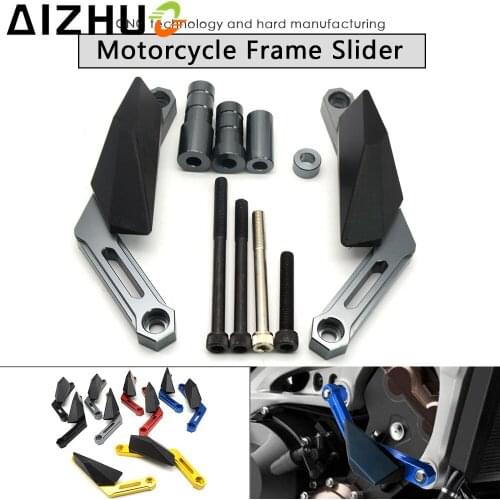 Motorcycle Frame Slider Aluminum alloy Falling Protection Engine shield pads For Yamaha MT-09 FZ-09 MT-09 TRACER FJ-09 XSR900
