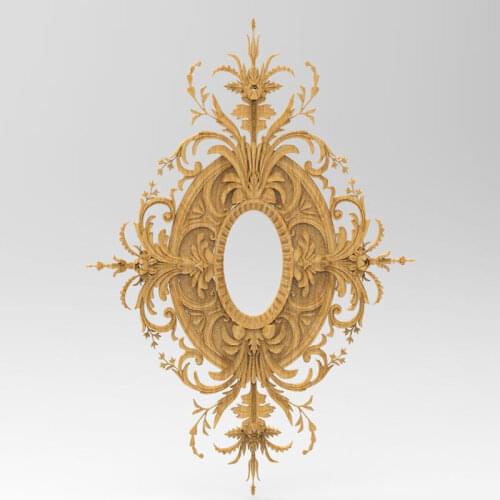Frame wall decor 3D model relief for cnc 3D carved figure sculpture machine in STL file 3D furniture decoration Decor