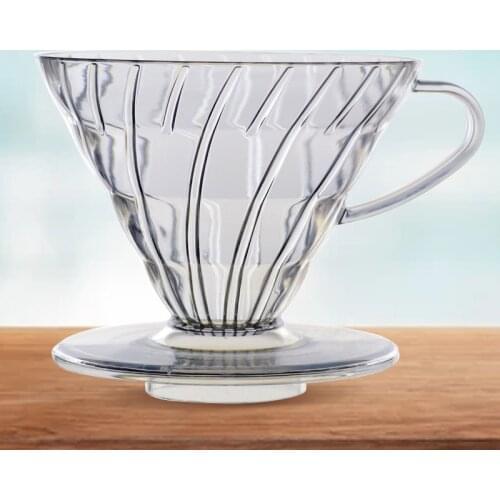 V60 Hand Punch Coffee Cup Resin V60 Drip Coffee Funnel Portable Coffee Appliance Hand Punch Coffee Kitchen For Dining