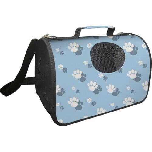 Pet Carrier Backpack Cute Dog Footprint Design Pet Travel Portable Comfort Breathable Mesh Carrier Shoulder Bag Pet Accessories