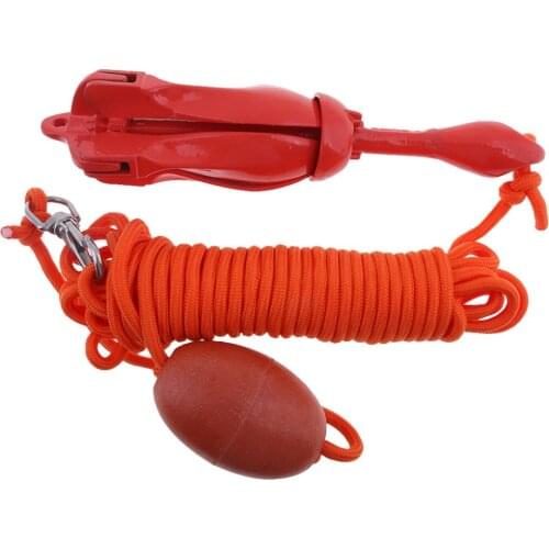 Folding Anchor Rigging System Set With Buoy ,Rope For Marine Boat Yacht