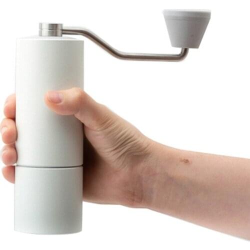 Upgrade Chestnut High Quality Aluminum Manual Coffee Grinder Stainless Steel Burr Grinder Mini Coffee Milling Coffee Maker