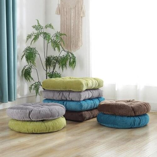 Thickening Anti-skid Cotton Chair Cushion Tatami Seat Pad Soft Office Chair Cushions Car Sit Mat Winter Cushion Throw Pillow