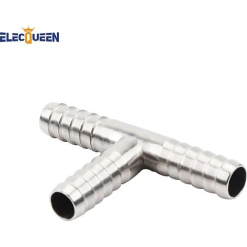 1 Pc Hose Barb 304 Stainless Steel T-Shaped Barb Fitting 3-Way Beer Hose Connector Fittings Homebrew Accessories