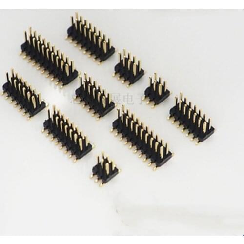10pcs SMD SMT 2*2/3/4/5/6/7/8/9/10/12/16/20/40/ PIN double row male PIN HEADER 1.27MM PITCH Strip Connector 2X/6/8/10/20