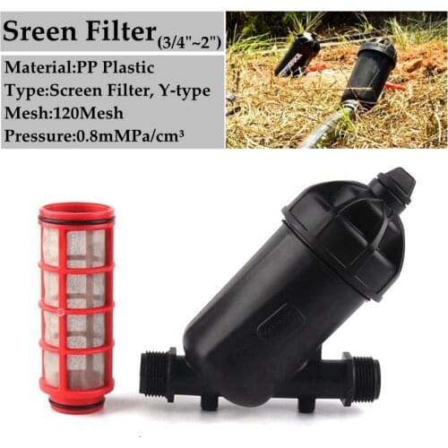 120Mesh 3/4"~2" Screen Irrigation Filter Agricultural Drip Irrigation Pipe Filters Greenhouse Micro Watering System Pipe Filter