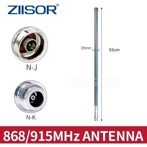Lora 915MHz Antenna UHF 868MHz Outdoor Water and Wind Resistance IP67 High Gain N Female N Male 900MHz Antena for Monitor Repeat