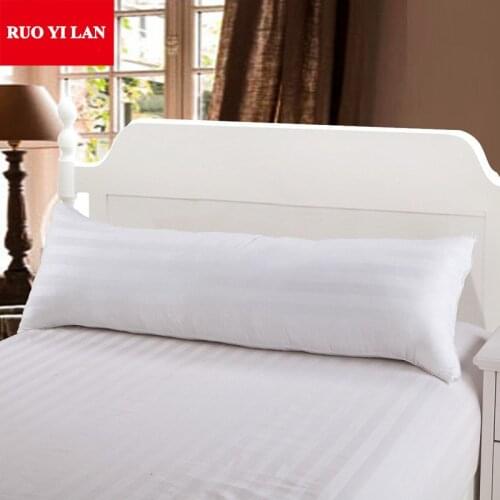 White 100% Cotton 50*150cm Hugging Pillow Inner Mirco Filler Soft Long Body Pillow Core Double Pillow 2.4kg/piece High