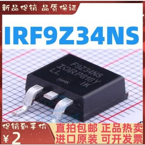Free shipping IRF9Z34NS TO-263-3 P -55V/-19A MOSFE 10PCS