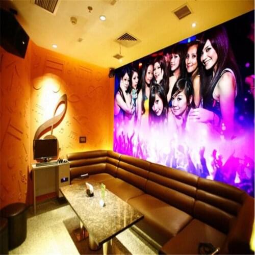 Beibehang Large custom 3d wallpapers sexy beauty hotel nightclub KTV tooling mural backdrop decorative painting