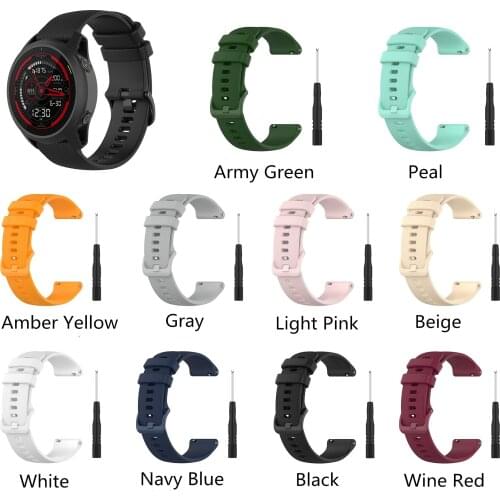 Quick Release Strap Garmin Forerunner745 Silicone Replacement Strap 22MM Small Plaid + Utility Knife For Forerunner745 Wristband