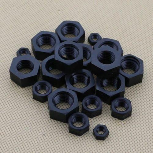 Black Nylon Nuts Hexagonal Standoff Spacer M2 M2.5 M3 M4 M5 M6 M8 M10 M12 Nut Plastic Threaded Hexagonal Nuts