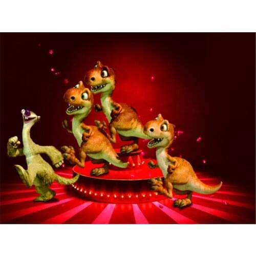 Cartoon Dinosaur Photography Backdrops Background for Newborn Baby Photo Studio Custom Kids Birthday Theme Baby Photo Props