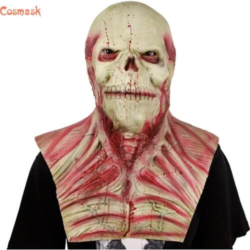 Cosmask Halloween Horror Scary Headgear Ghost Detective Zombie Walking Dead Zombie Devil Mask For Party